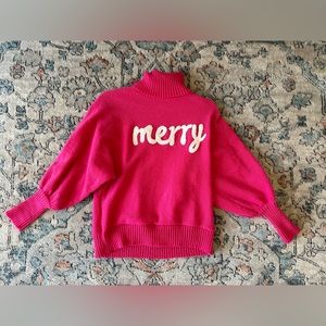 Pink Turtleneck Sweater